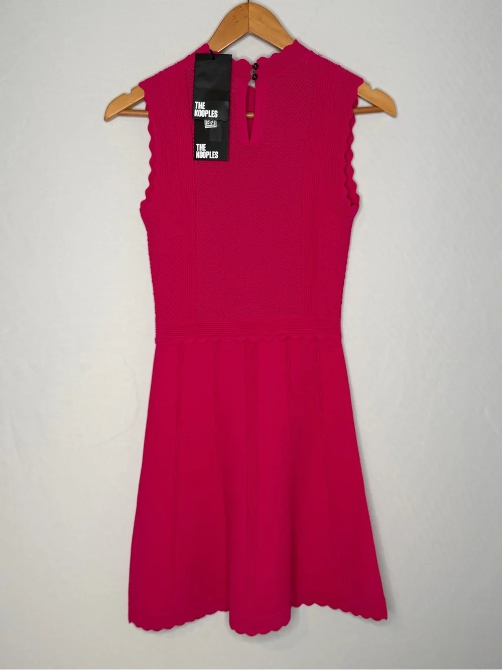 NWT! The Kooples Pink Mock Neck Knit Mini Dress. Size Medium.